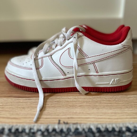 Nike Air Force 1 GS AF1 University Red - Picture 7 of 7